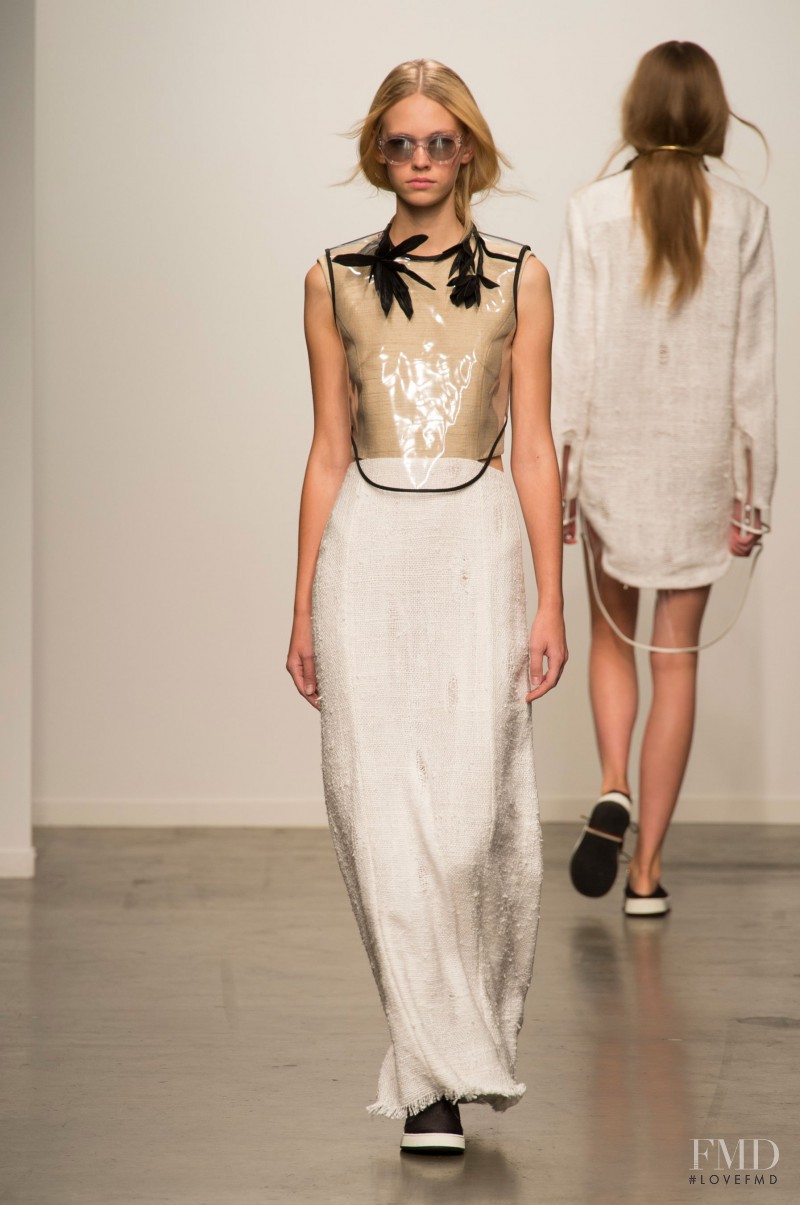 Charlotte Nolting featured in  the Osklen fashion show for Spring/Summer 2015