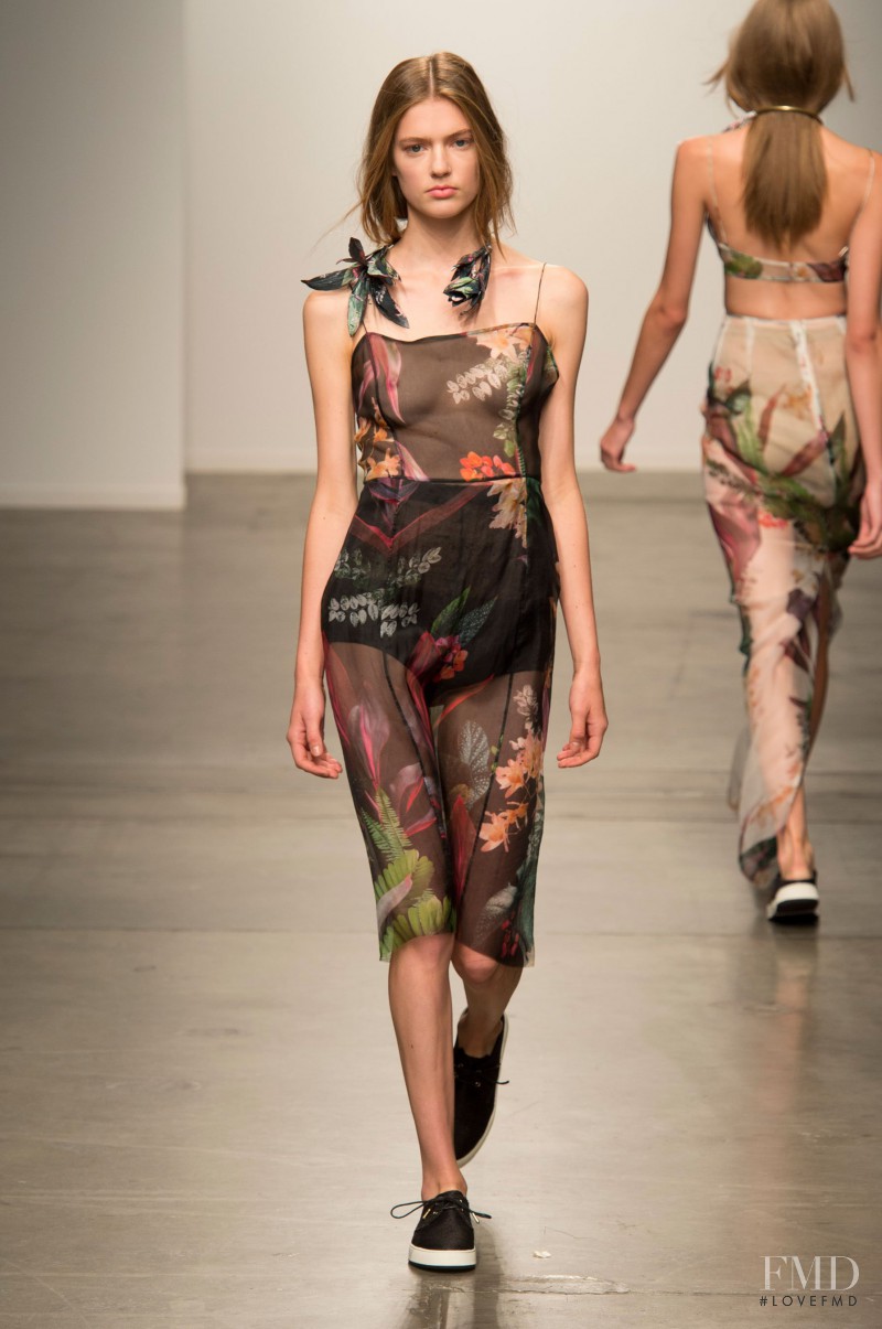 Emmy Rappe featured in  the Osklen fashion show for Spring/Summer 2015