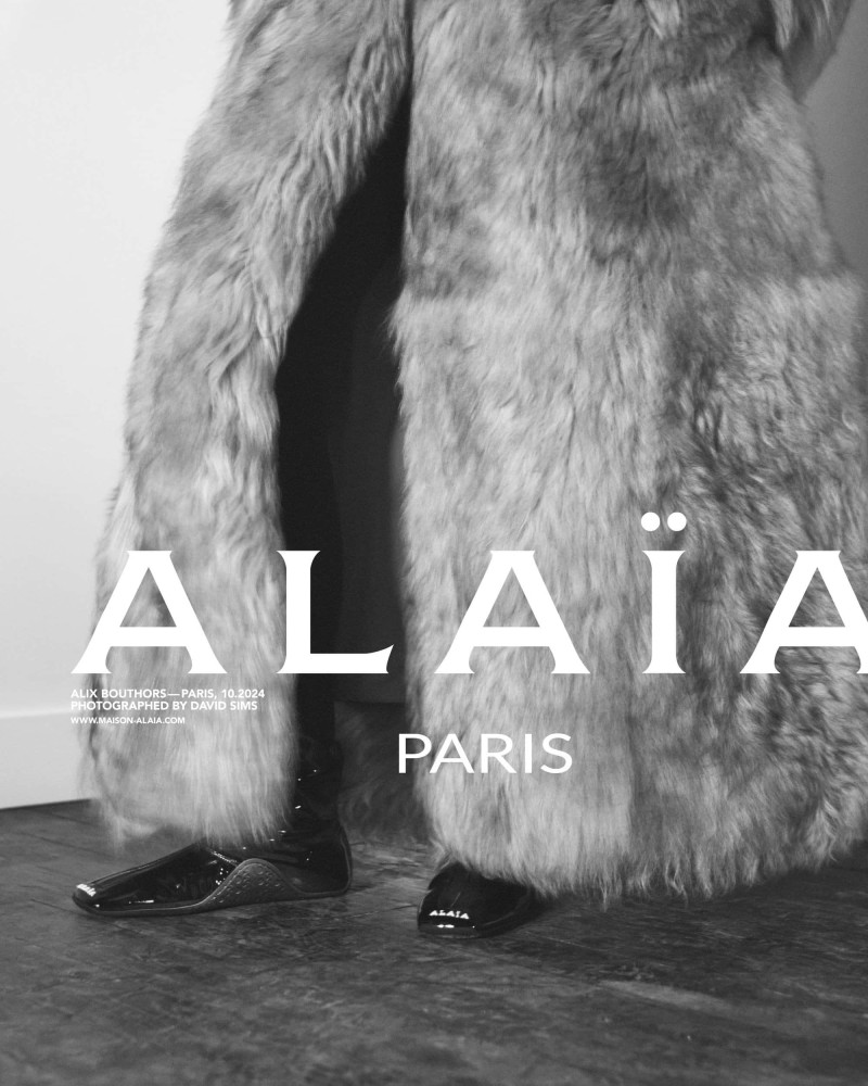 Alix Bouthors featured in  the Alaia Dialogue 3 advertisement for Autumn/Winter 2024