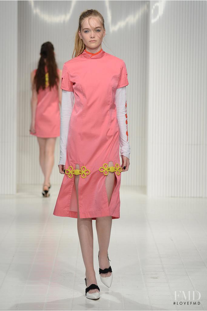 Lily Nova featured in  the Ashley Williams fashion show for Spring/Summer 2015