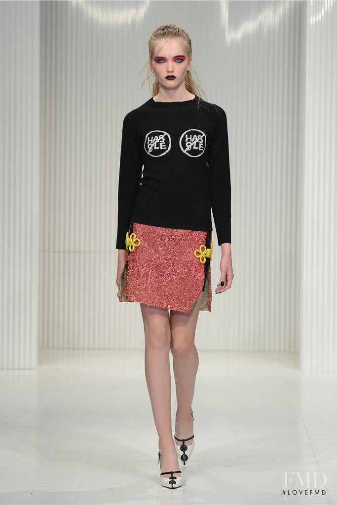 Ruth Bell featured in  the Ashley Williams fashion show for Spring/Summer 2015