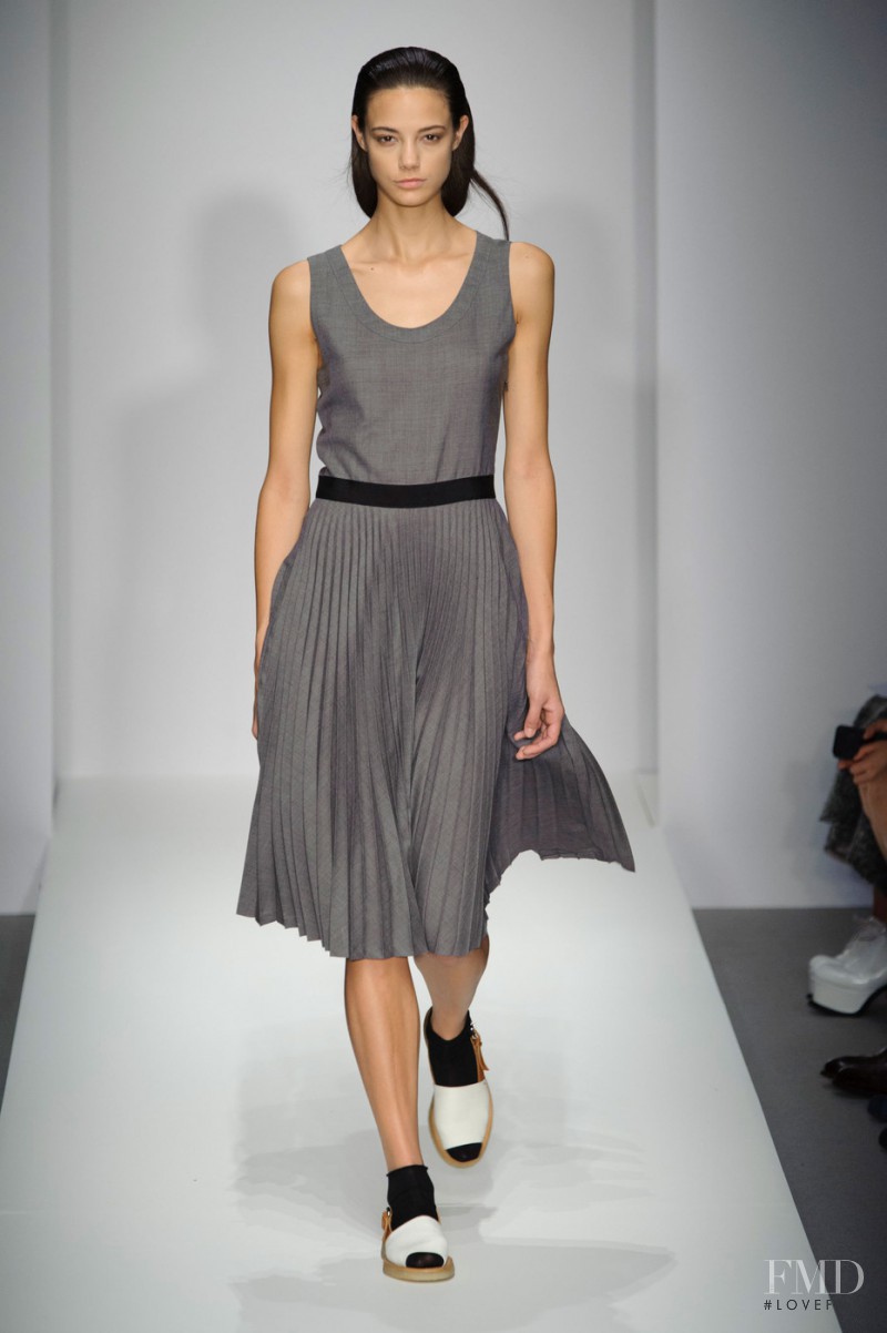 Anja Leuenberger featured in  the Margaret Howell fashion show for Spring/Summer 2015