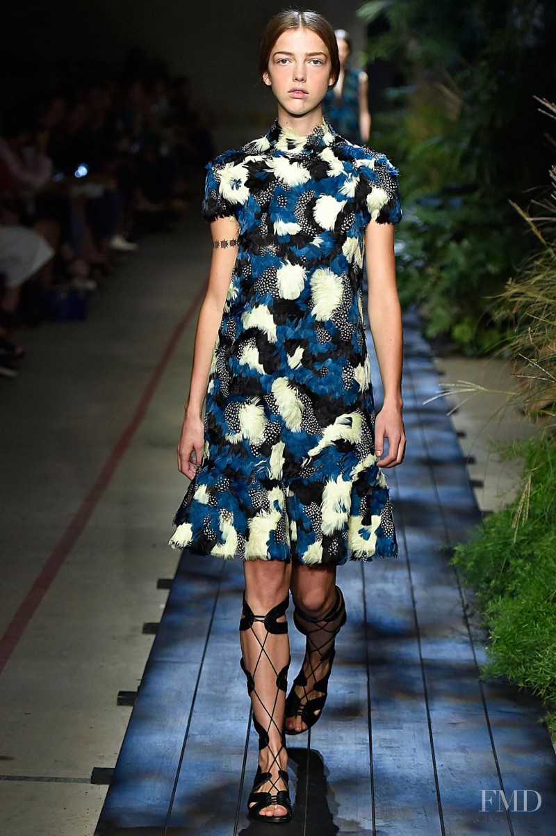 Mari Nylander featured in  the Erdem fashion show for Spring/Summer 2015