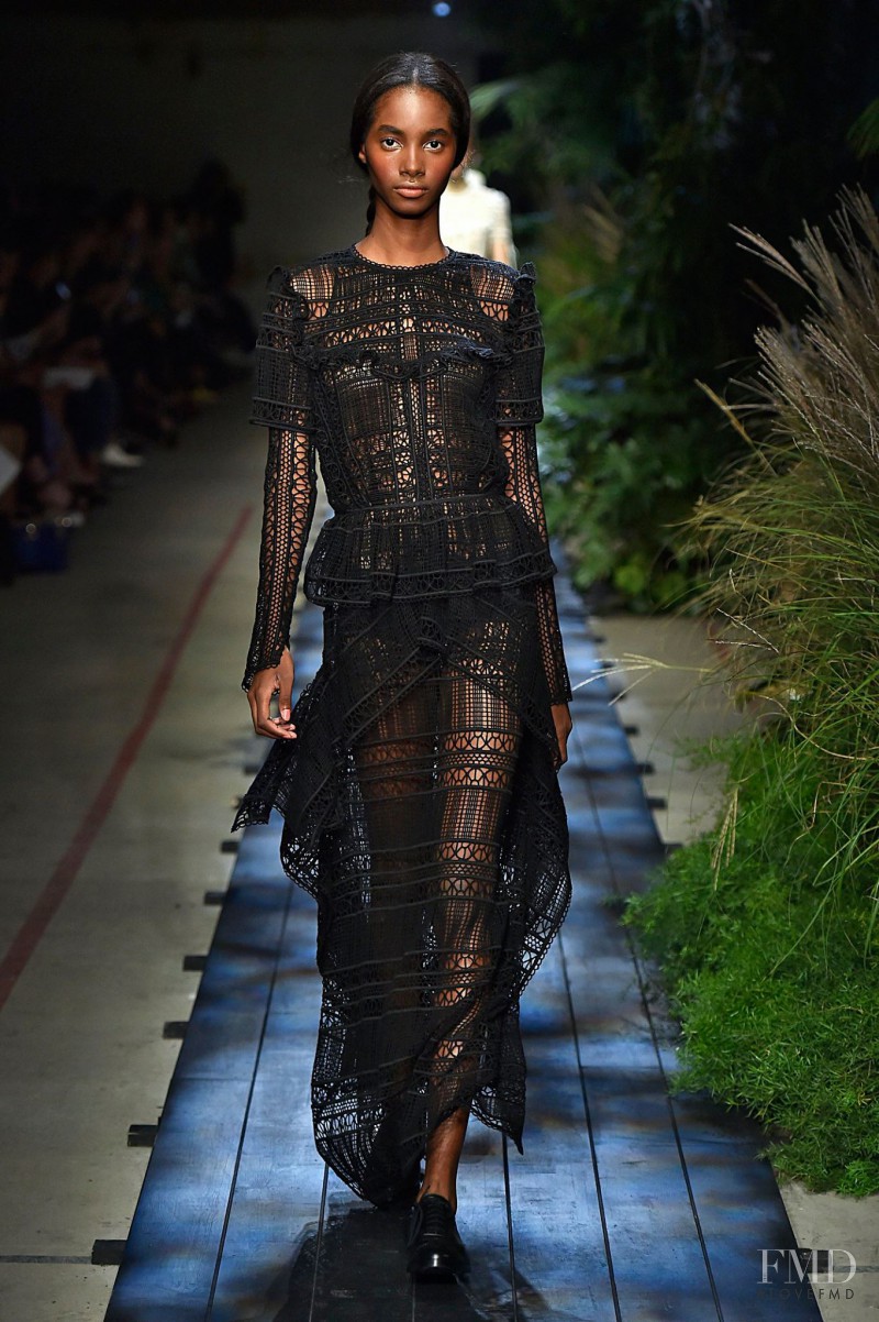 Tami Williams featured in  the Erdem fashion show for Spring/Summer 2015