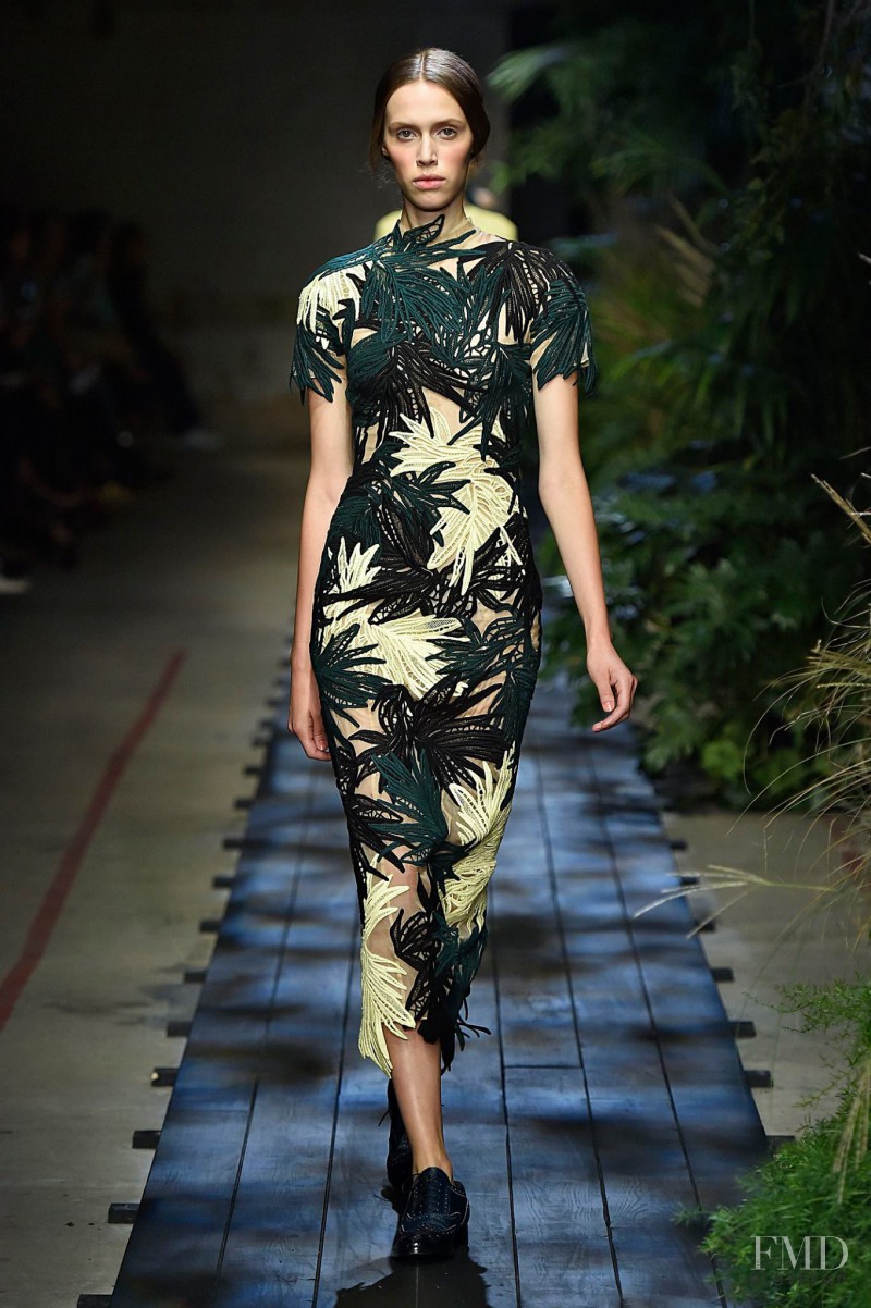 Georgia Hilmer featured in  the Erdem fashion show for Spring/Summer 2015