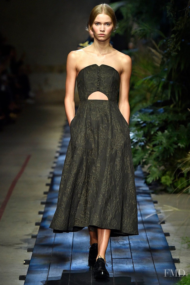 Kirstin Kragh Liljegren featured in  the Erdem fashion show for Spring/Summer 2015