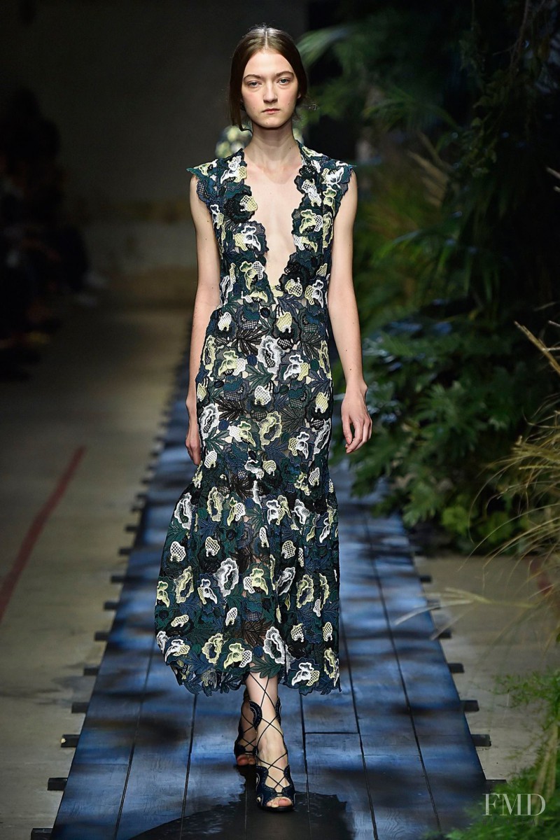 Kasia Jujeczka featured in  the Erdem fashion show for Spring/Summer 2015
