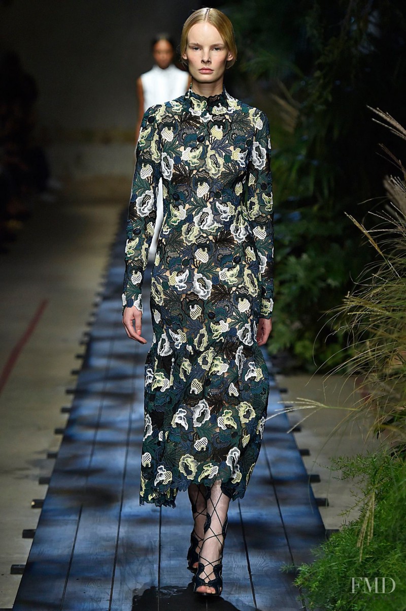 Irene Hiemstra featured in  the Erdem fashion show for Spring/Summer 2015