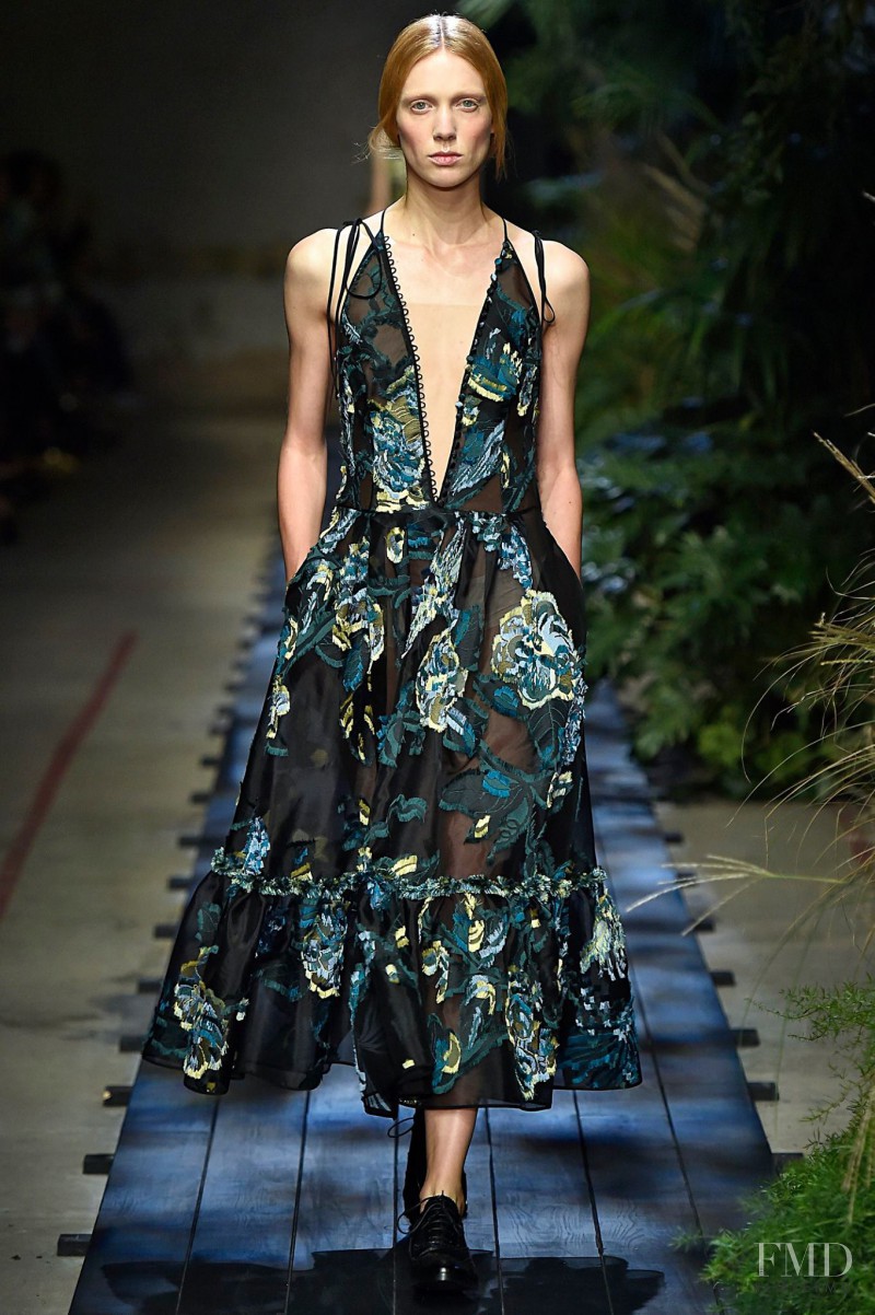 Annely Bouma featured in  the Erdem fashion show for Spring/Summer 2015