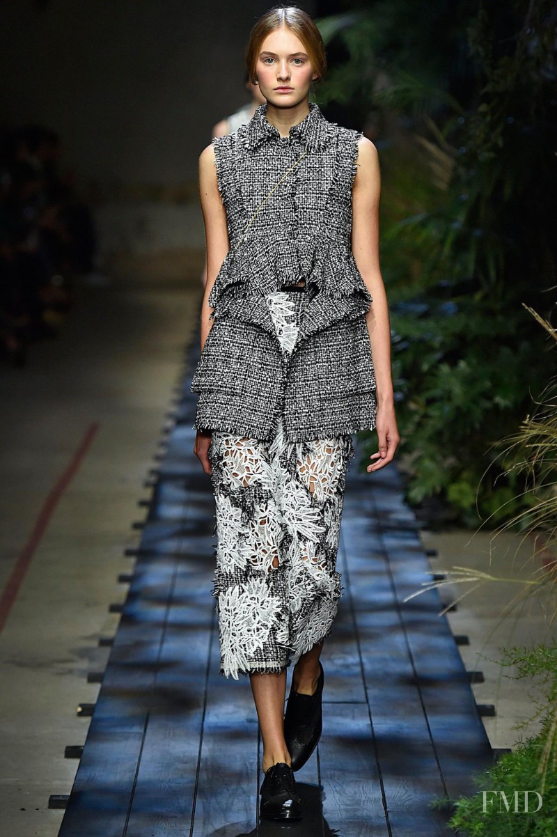 Sanne Vloet featured in  the Erdem fashion show for Spring/Summer 2015