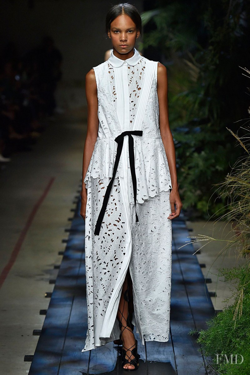 Emely Montero featured in  the Erdem fashion show for Spring/Summer 2015