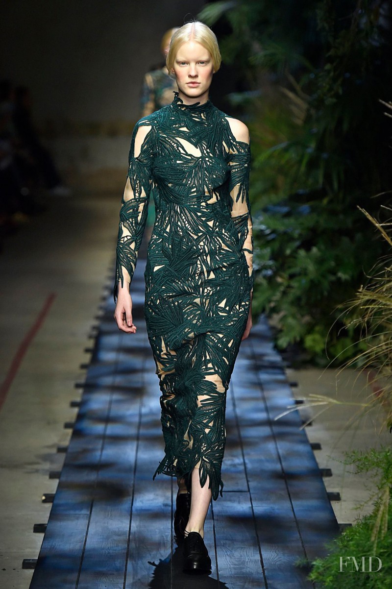 Linn Arvidsson featured in  the Erdem fashion show for Spring/Summer 2015