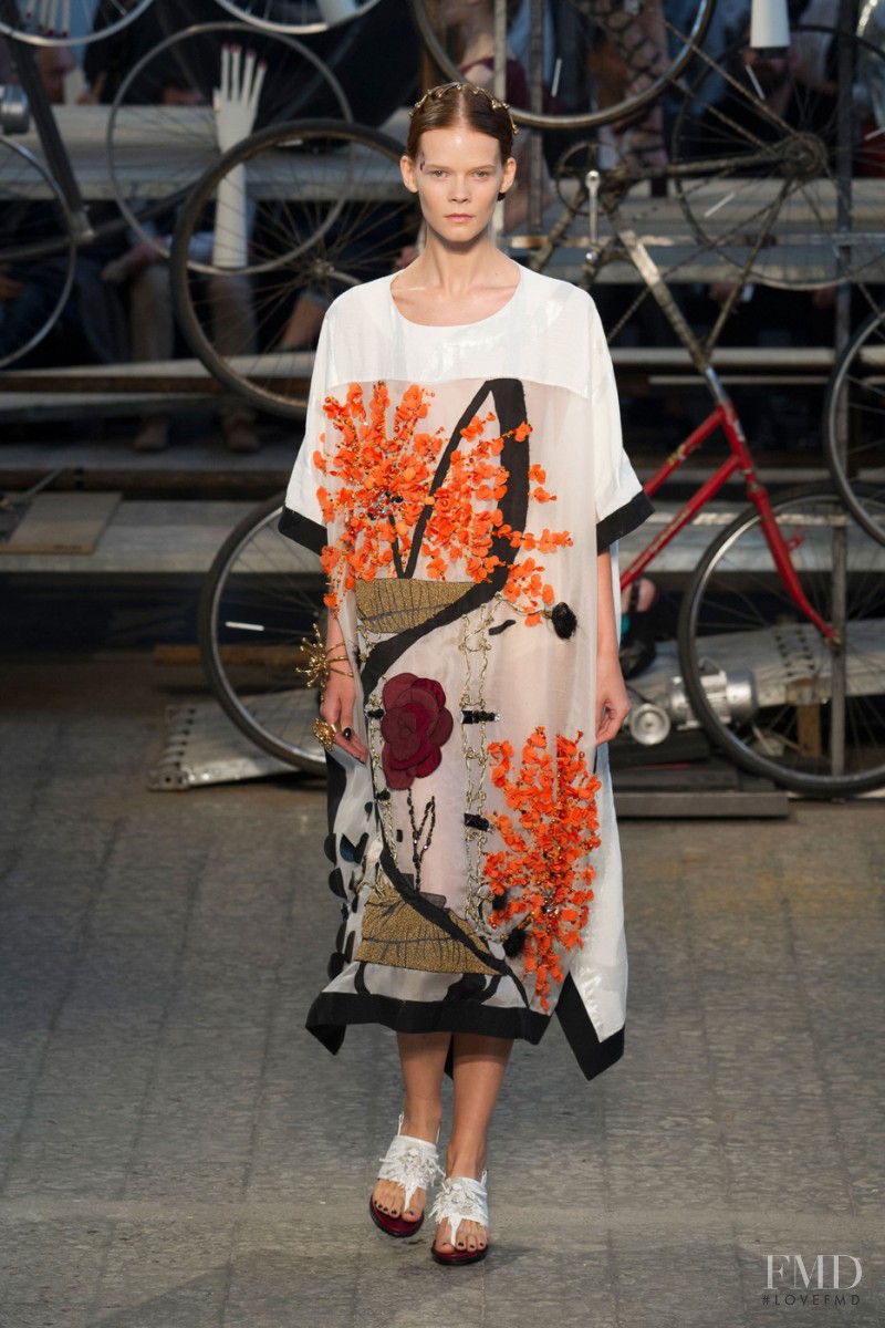 Irina Kravchenko featured in  the Antonio Marras fashion show for Spring/Summer 2015
