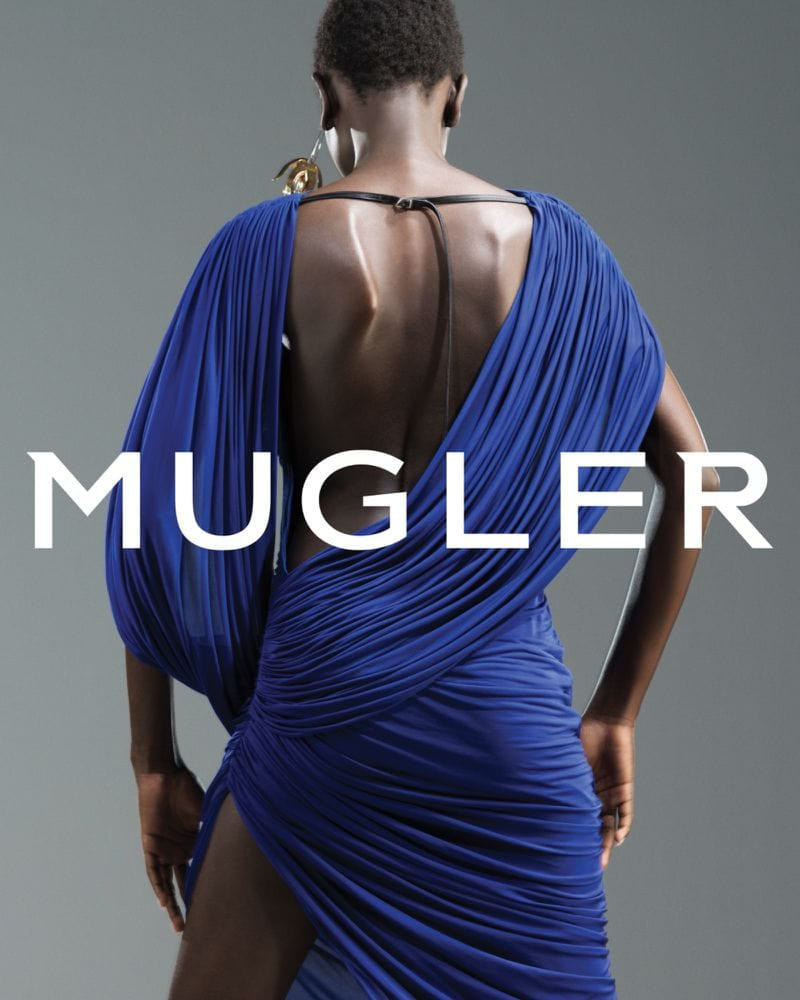 Mugler advertisement for Spring/Summer 2025