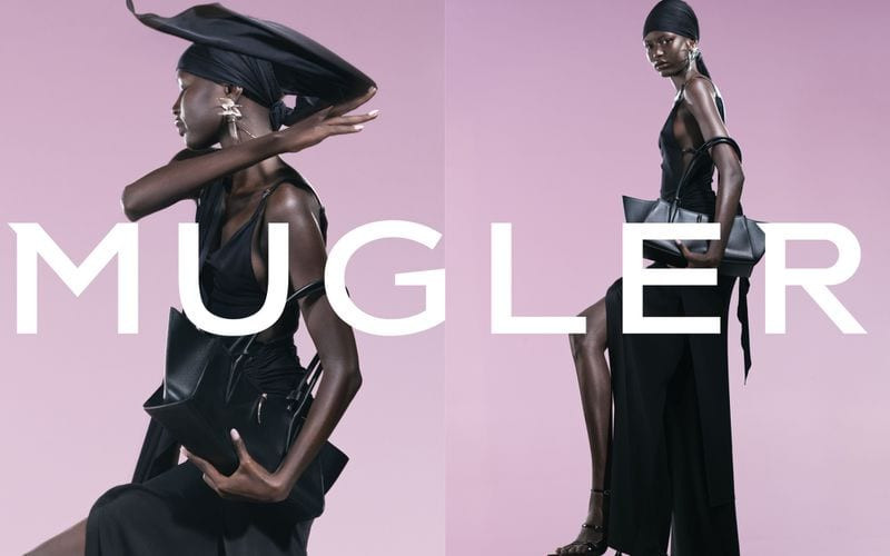 Mugler advertisement for Spring/Summer 2025