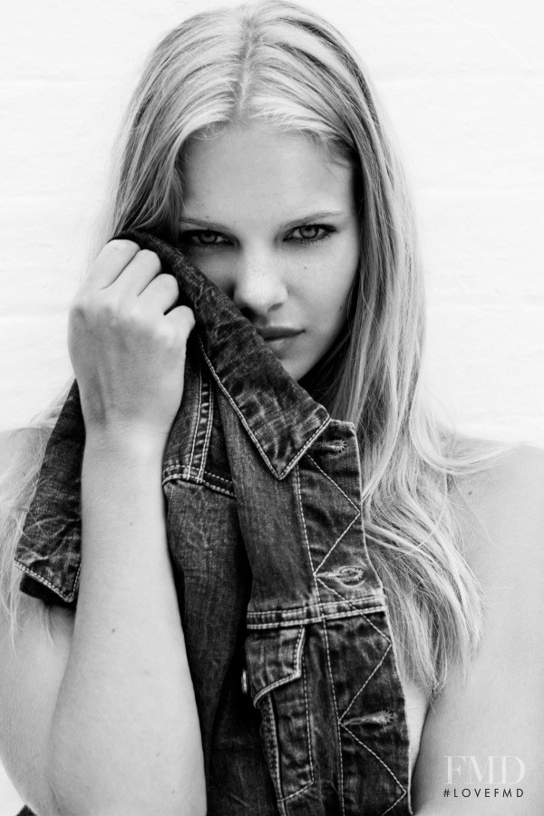 Marloes Horst featured in  the MiH Jeans lookbook for Spring/Summer 2011