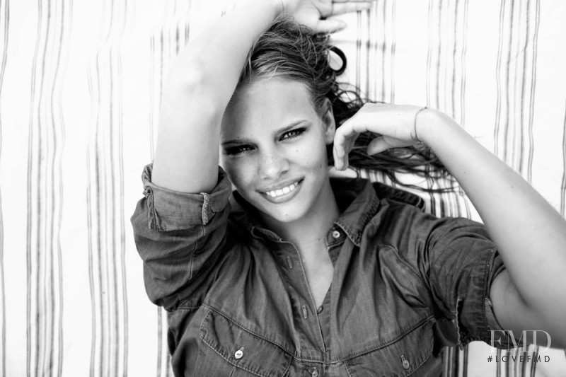 Marloes Horst featured in  the MiH Jeans lookbook for Spring/Summer 2011