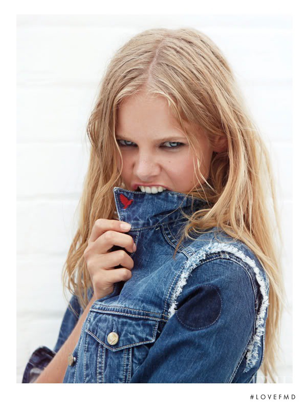 Marloes Horst featured in  the MiH Jeans lookbook for Spring/Summer 2011