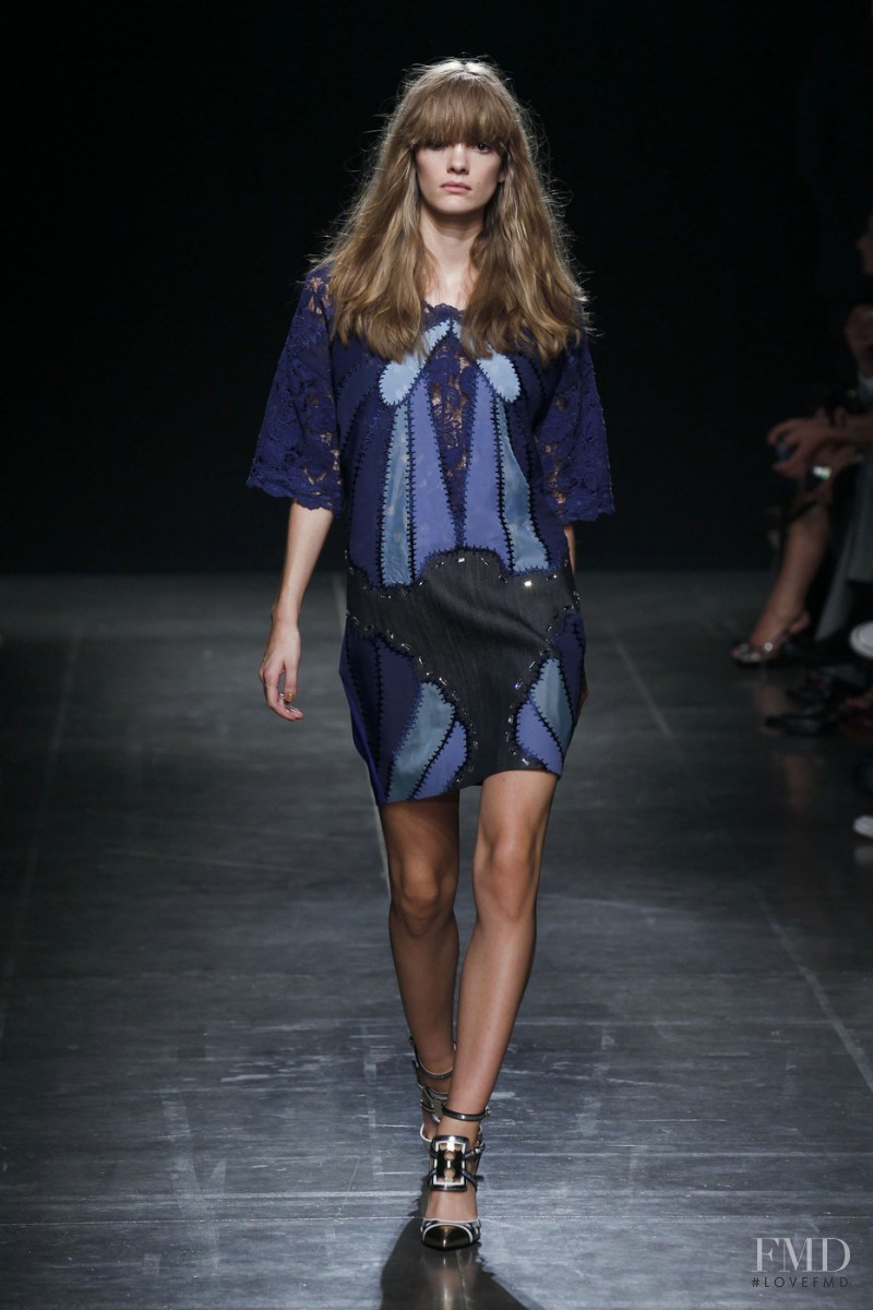 Emily Astrup featured in  the Angelo Marani fashion show for Spring/Summer 2015