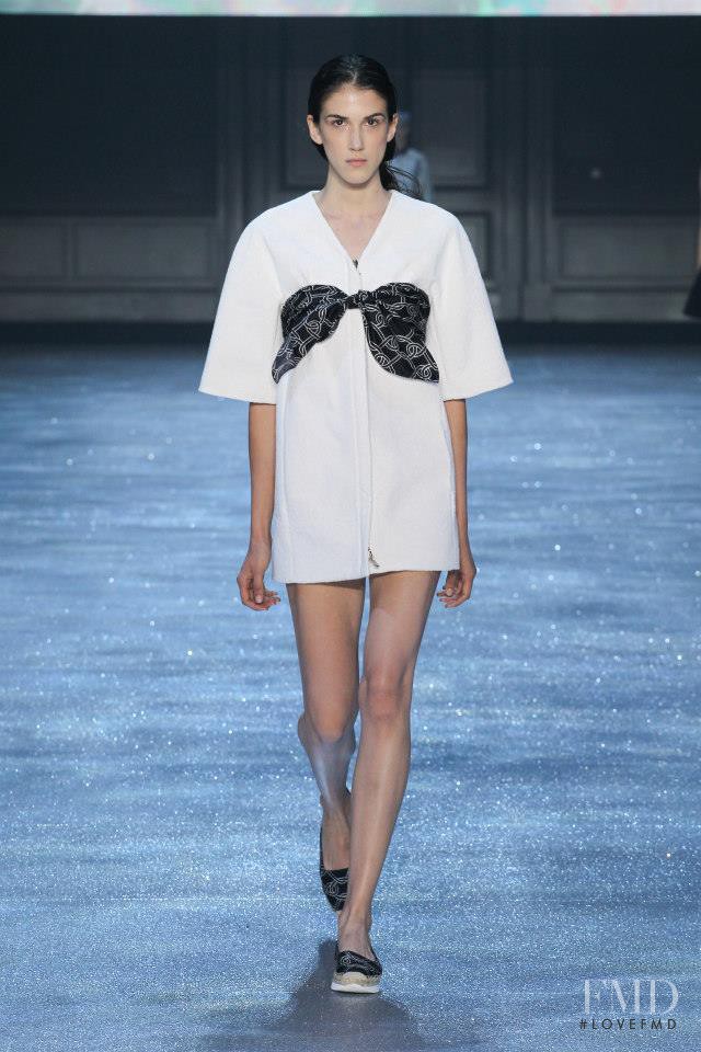 Ana Buljevic featured in  the Moncler Gamme Rouge fashion show for Spring/Summer 2015