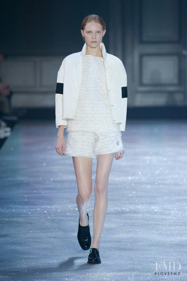 Kimi Nastya Zhidkova featured in  the Moncler Gamme Rouge fashion show for Spring/Summer 2015