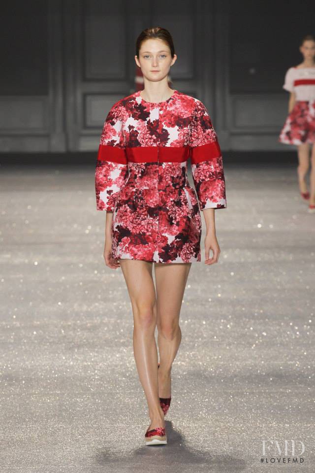 Sophie Touchet featured in  the Moncler Gamme Rouge fashion show for Spring/Summer 2015