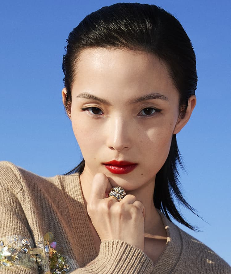 Xiao Wen Ju featured in  the Tory Burch Lunar New Year 2025 advertisement for Spring 2025