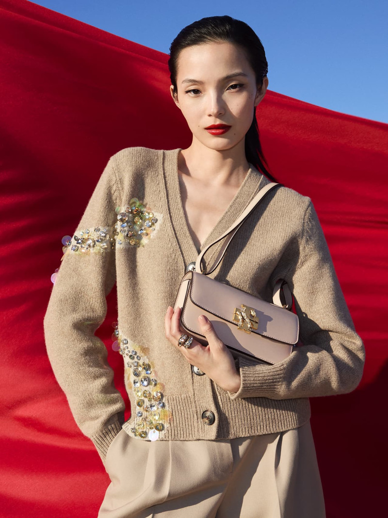 Xiao Wen Ju featured in  the Tory Burch Lunar New Year 2025 advertisement for Spring 2025