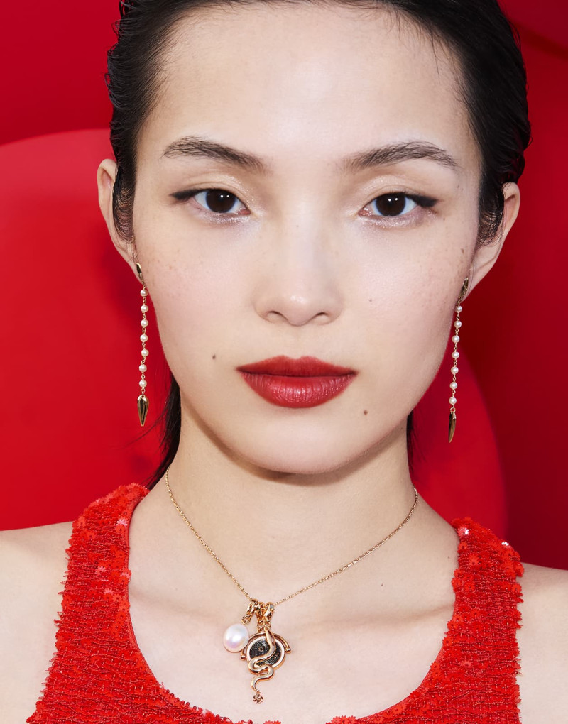 Xiao Wen Ju featured in  the Tory Burch Lunar New Year 2025 advertisement for Spring 2025