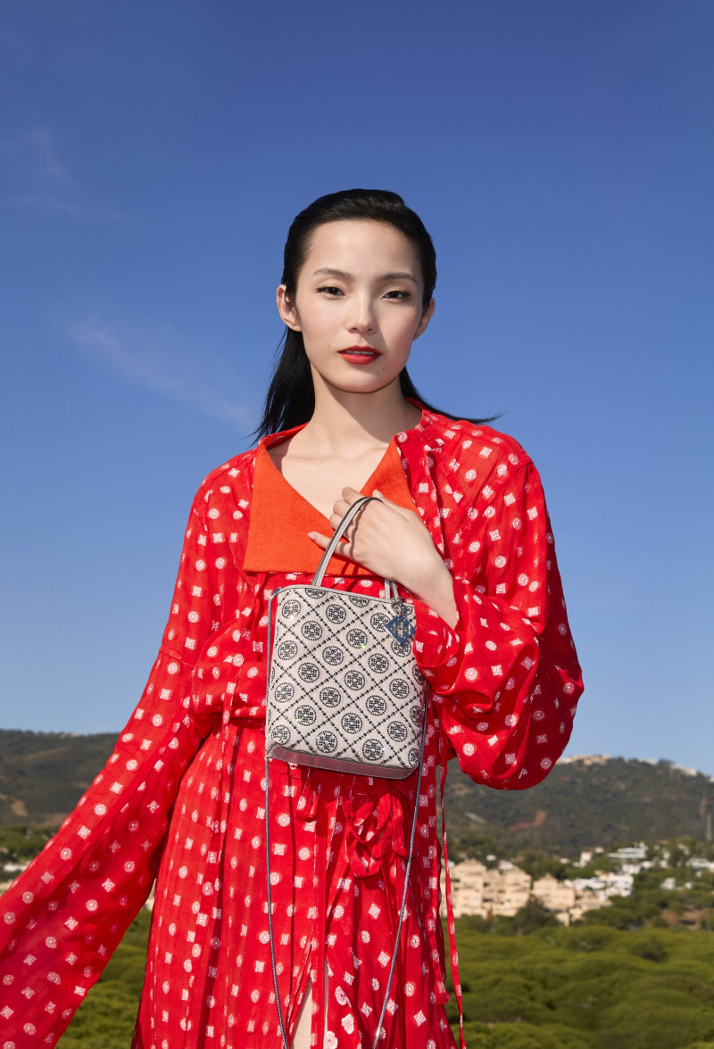 Xiao Wen Ju featured in  the Tory Burch Lunar New Year 2025 advertisement for Spring 2025