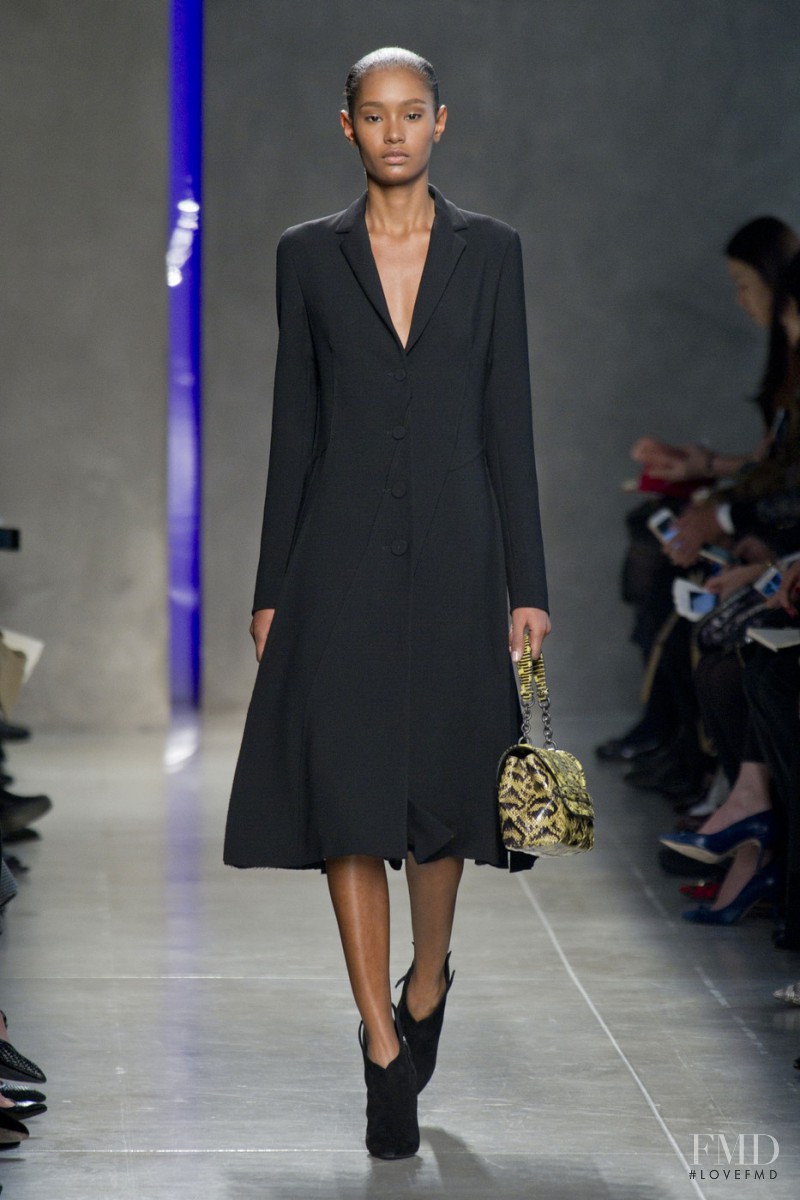 Ysaunny Brito featured in  the Bottega Veneta fashion show for Autumn/Winter 2014