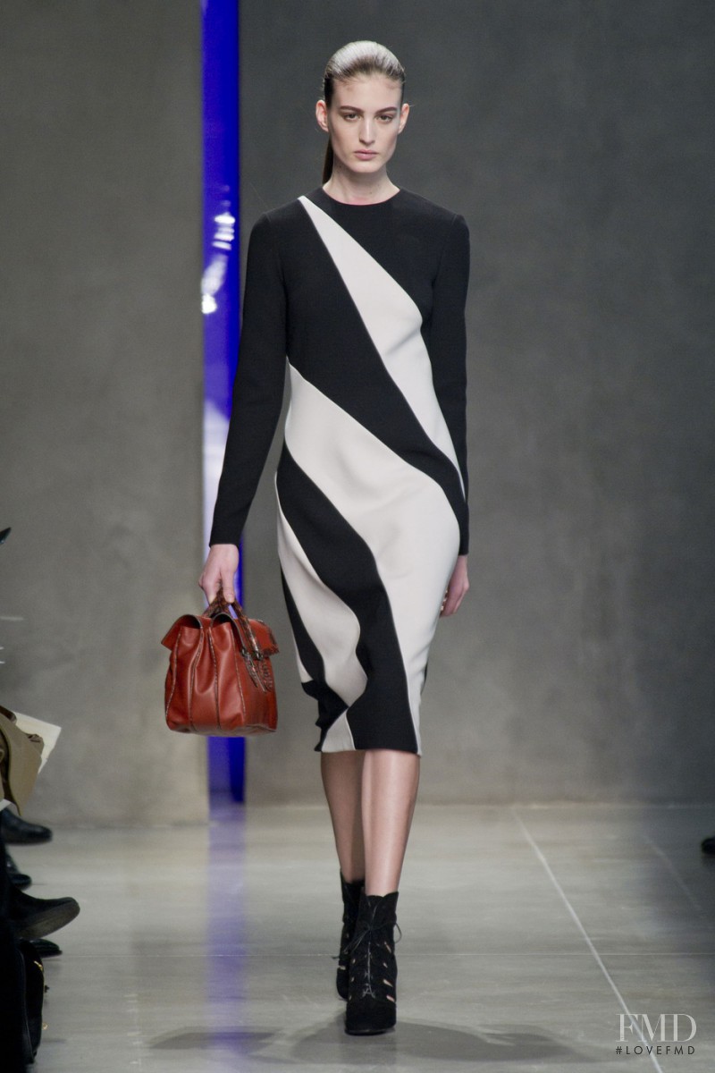 Elodia Prieto featured in  the Bottega Veneta fashion show for Autumn/Winter 2014