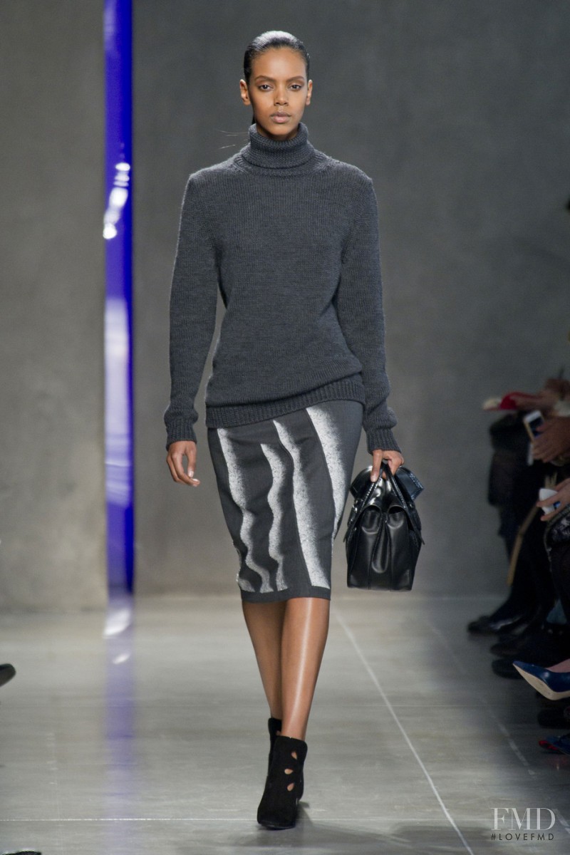 Grace Mahary featured in  the Bottega Veneta fashion show for Autumn/Winter 2014