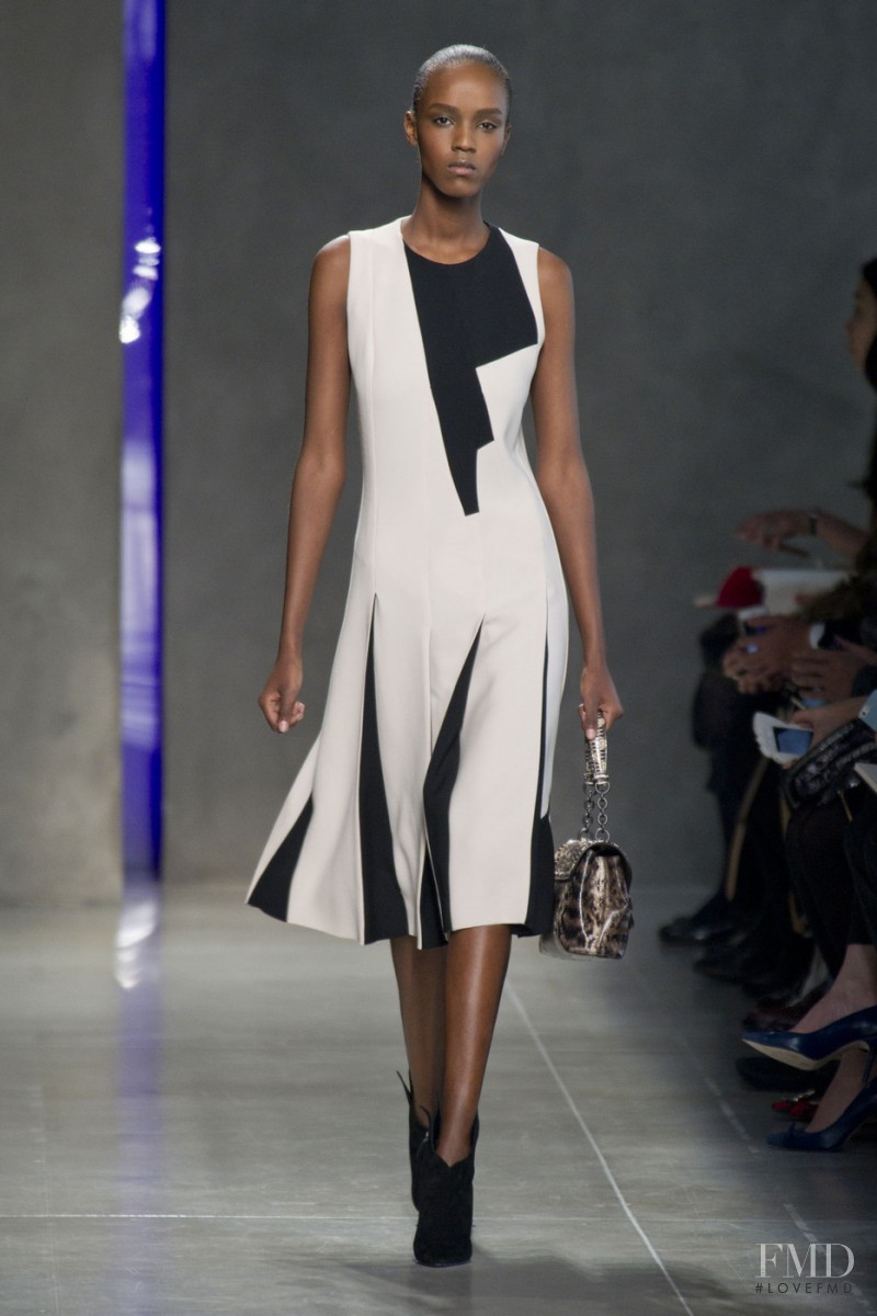 Leila Ndabirabe featured in  the Bottega Veneta fashion show for Autumn/Winter 2014
