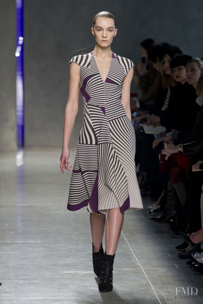 Irina Liss featured in  the Bottega Veneta fashion show for Autumn/Winter 2014