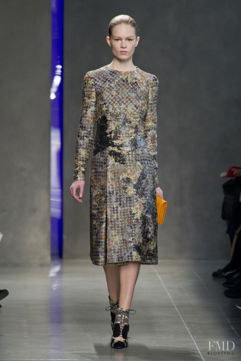 Anna Ewers featured in  the Bottega Veneta fashion show for Autumn/Winter 2014