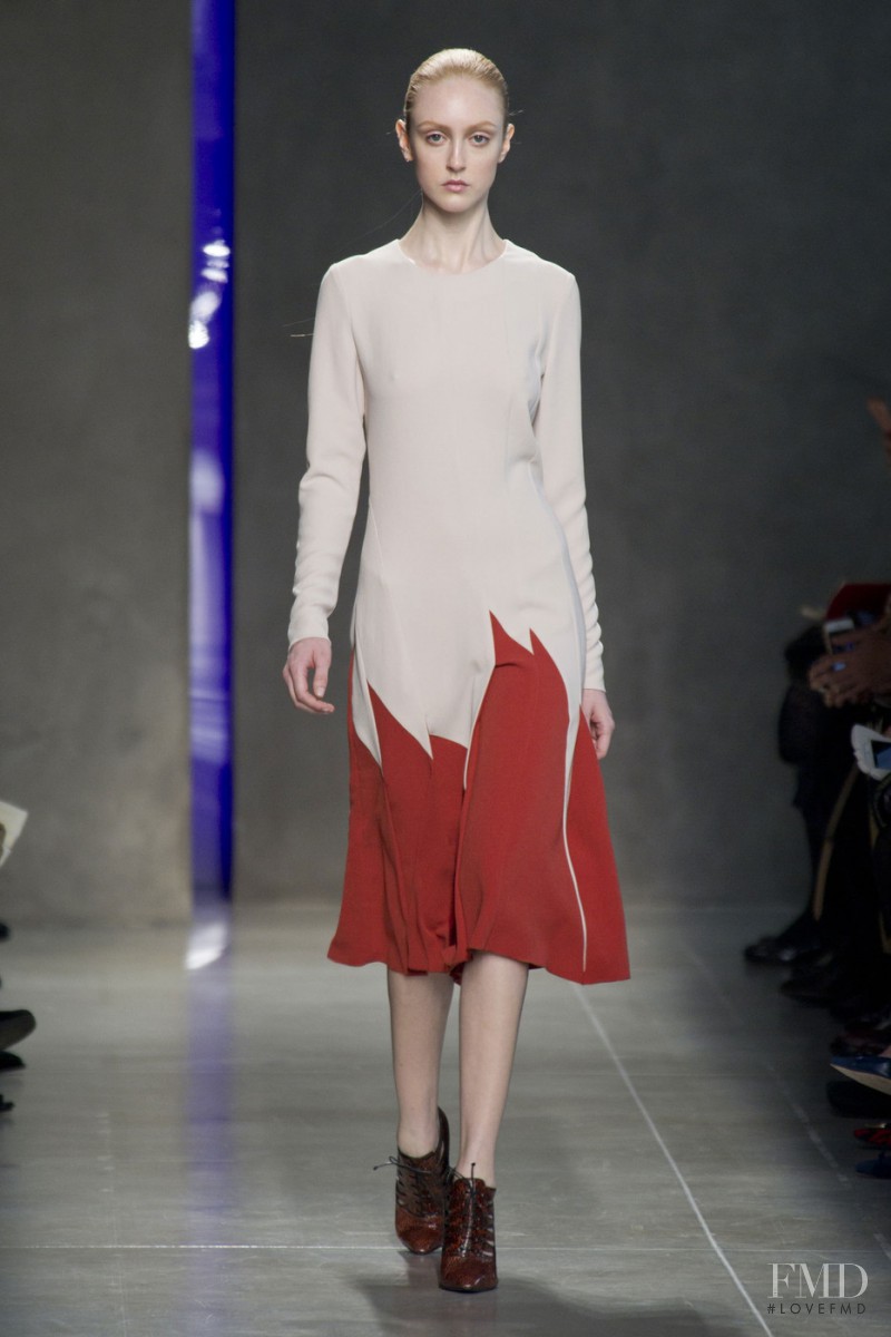 Frances Coombe featured in  the Bottega Veneta fashion show for Autumn/Winter 2014