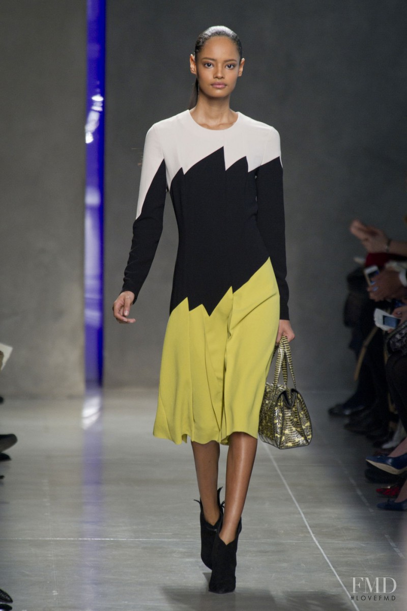 Malaika Firth featured in  the Bottega Veneta fashion show for Autumn/Winter 2014
