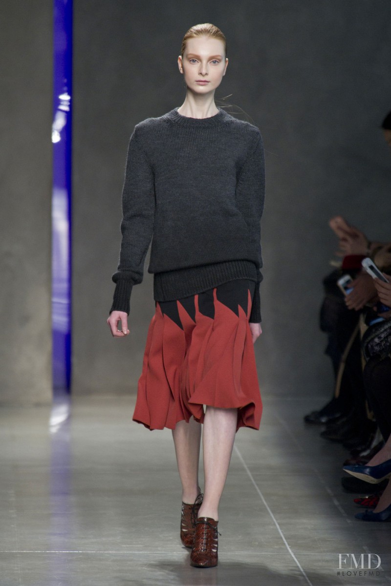 Dasha Gold featured in  the Bottega Veneta fashion show for Autumn/Winter 2014