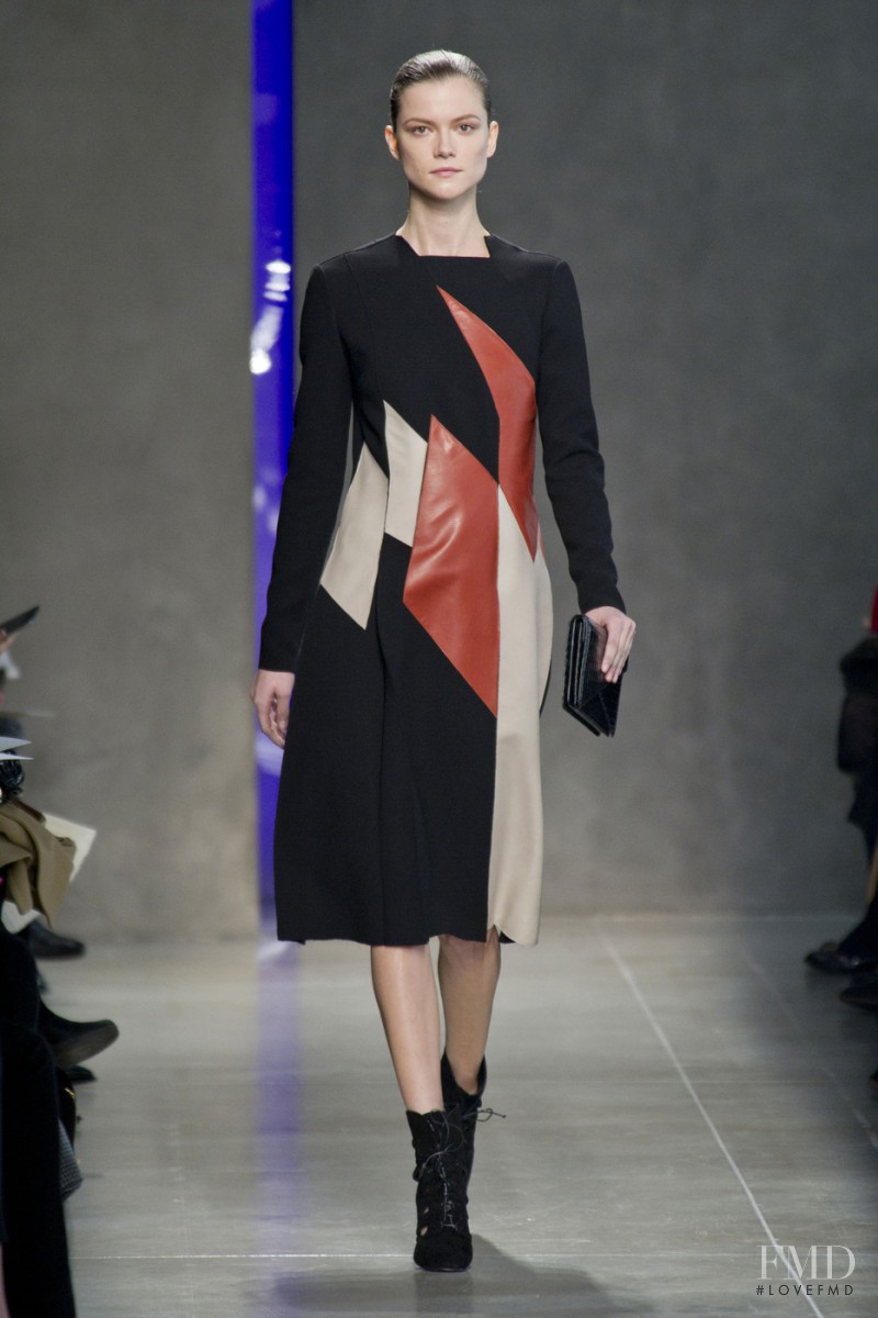 Kasia Struss featured in  the Bottega Veneta fashion show for Autumn/Winter 2014