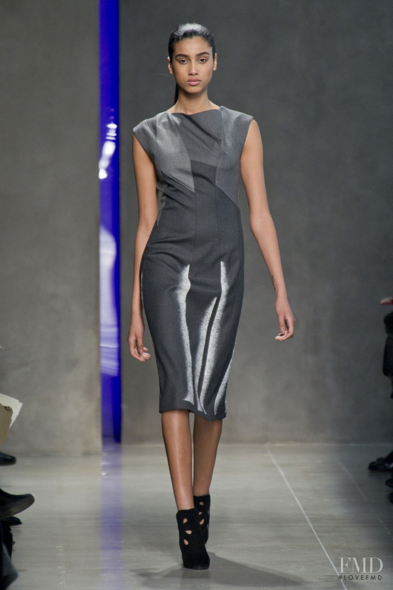 Imaan Hammam featured in  the Bottega Veneta fashion show for Autumn/Winter 2014