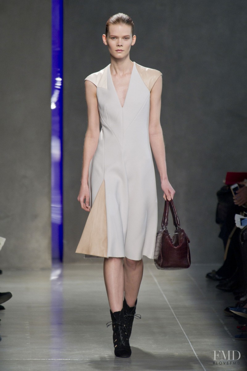 Irina Kravchenko featured in  the Bottega Veneta fashion show for Autumn/Winter 2014