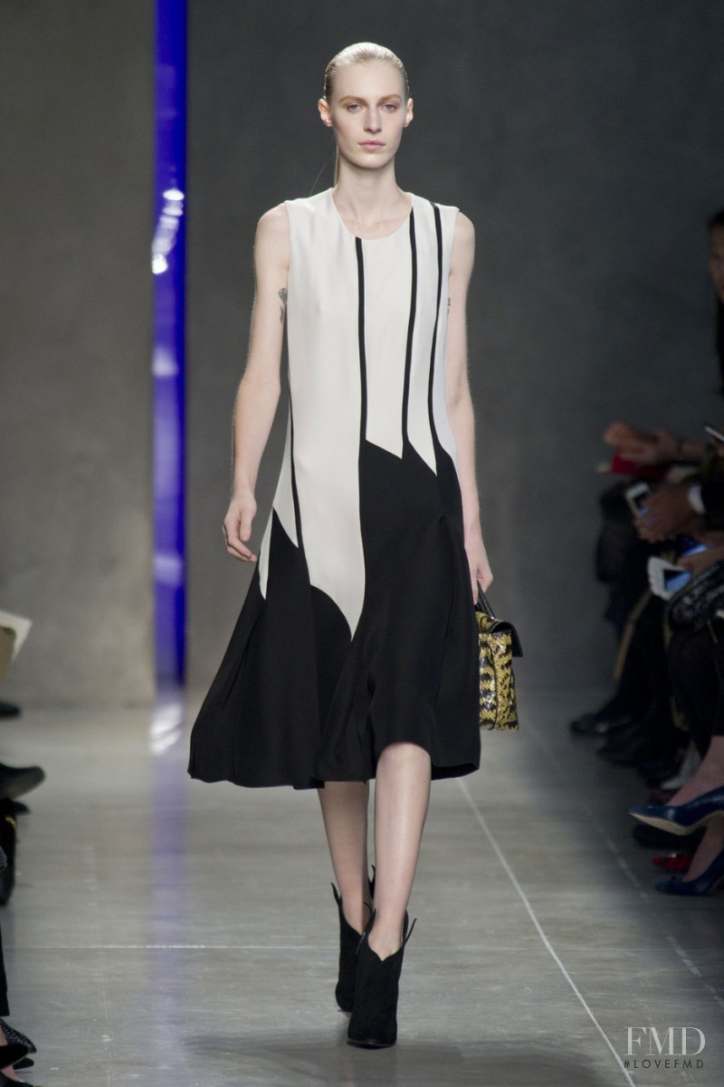 Julia Nobis featured in  the Bottega Veneta fashion show for Autumn/Winter 2014