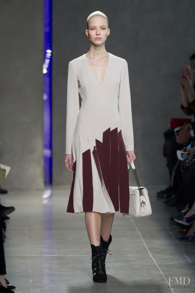 Sasha Luss featured in  the Bottega Veneta fashion show for Autumn/Winter 2014