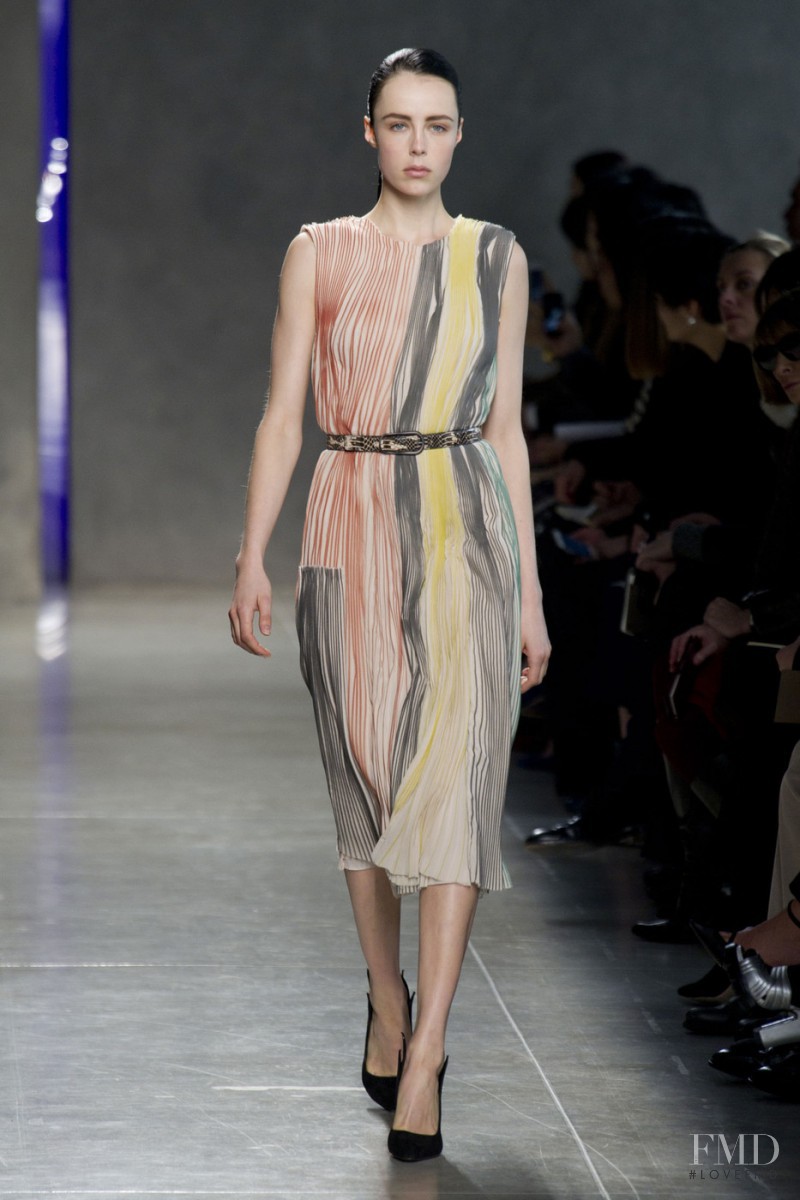 Edie Campbell featured in  the Bottega Veneta fashion show for Autumn/Winter 2014