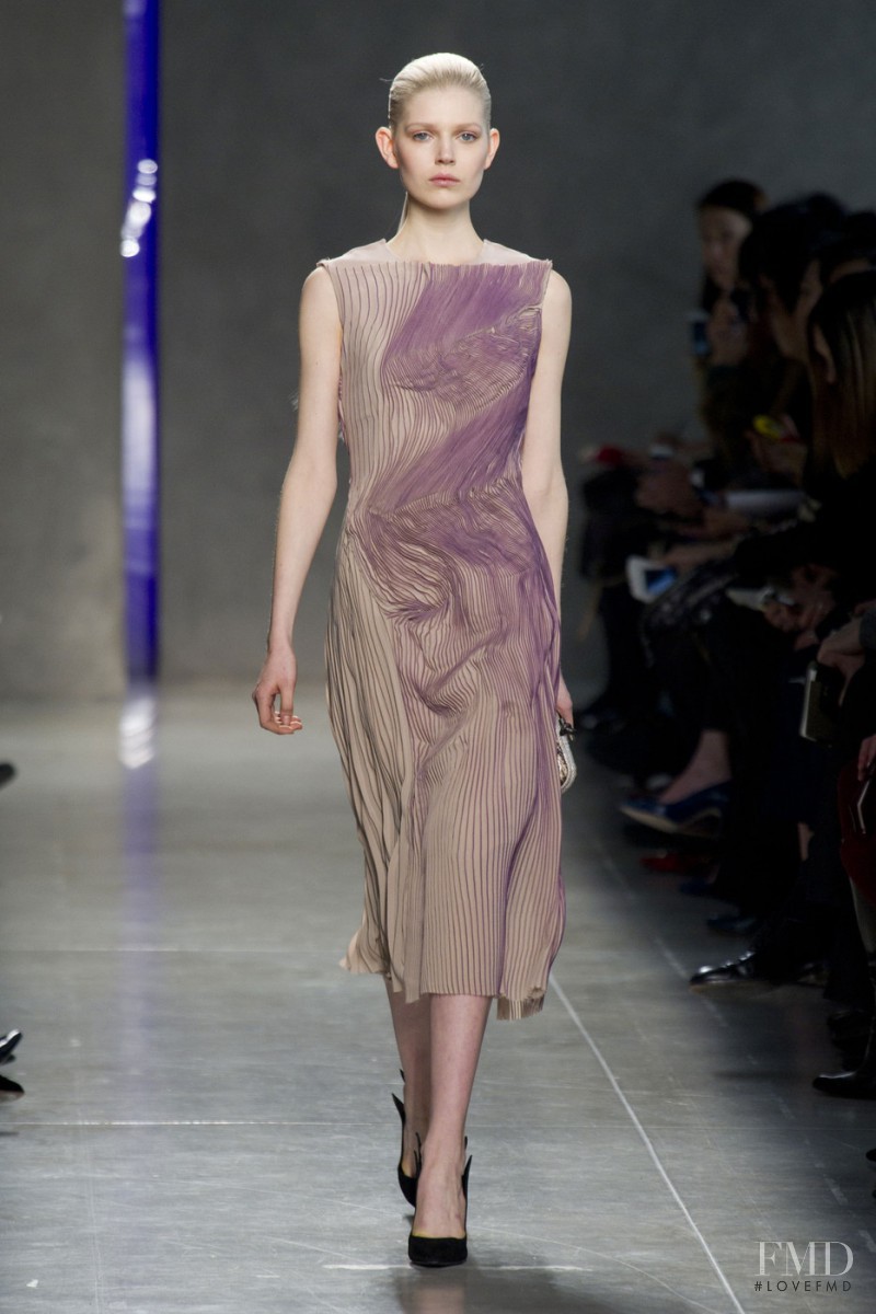 Ola Rudnicka featured in  the Bottega Veneta fashion show for Autumn/Winter 2014
