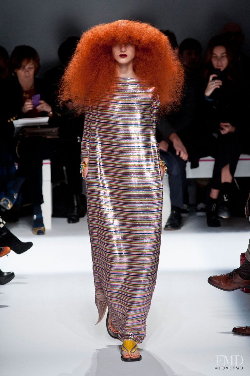 Nika Cole featured in  the Schiaparelli fashion show for Spring/Summer 2015