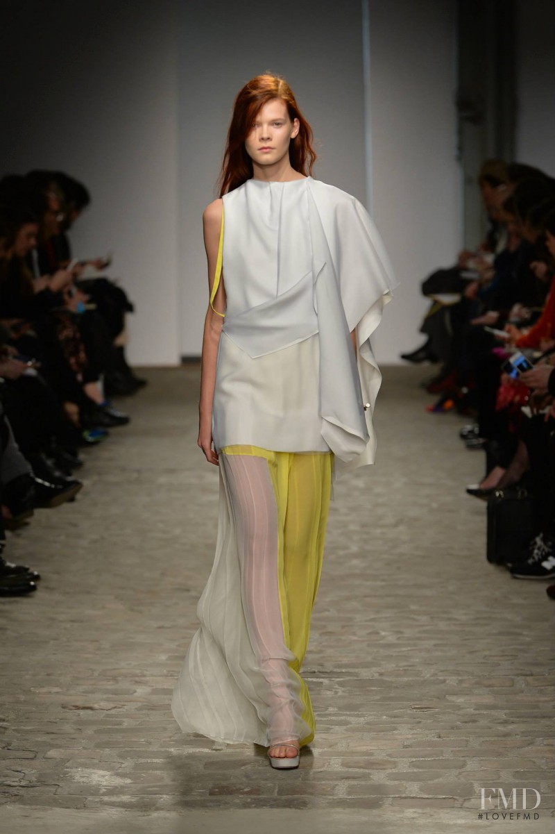 Irina Kravchenko featured in  the Vionnet fashion show for Spring/Summer 2014