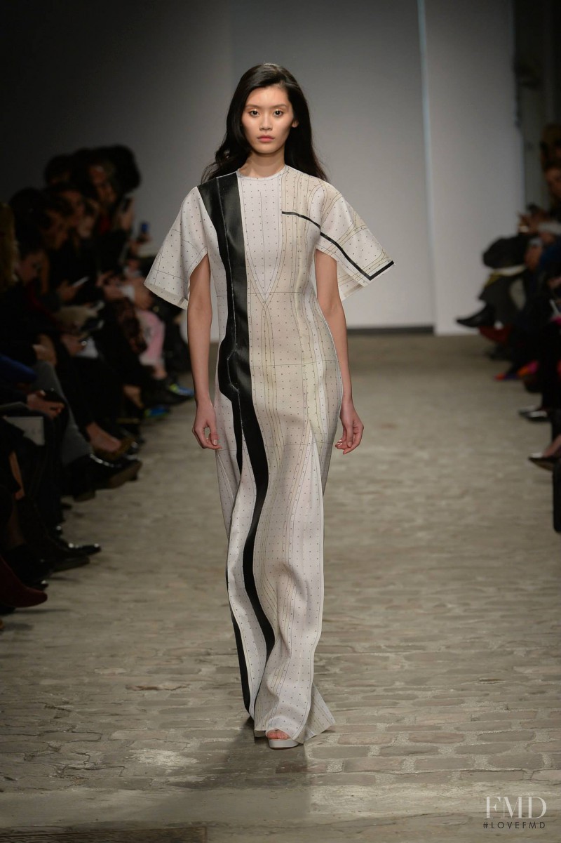 Ming Xi featured in  the Vionnet fashion show for Spring/Summer 2014