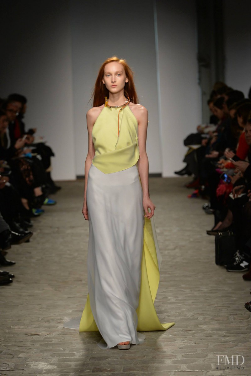 Nika Cole featured in  the Vionnet fashion show for Spring/Summer 2014